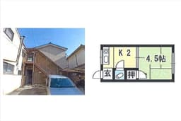 オーナーチェンジ物件　一乗寺築田町の一棟アパート　叡山電鉄「京都芸術大学」駅　徒歩7分の画像