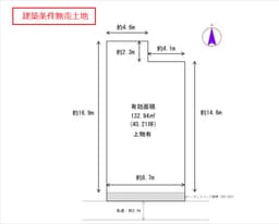 買物便利　一観音町の建築条件無売土地　現況古家2軒分の画像