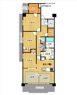 プレミスト京都松ヶ崎　3階　南西角部屋　2026年1月建築　新築未入居の画像