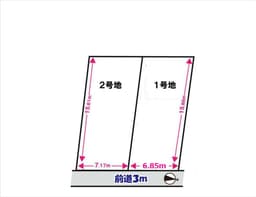 紫野泉堂町の新築木造2階建て住宅　2区画の画像