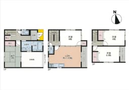 上京区紋屋町の中古木造3階建て住宅　即入居可の画像