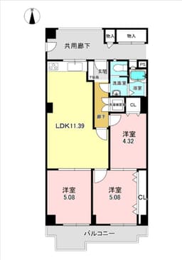 メガロコープ西陣A棟　7階　令和3年11月にフルリフォーム済　眺望通風良好　南向きバルコニーの画像