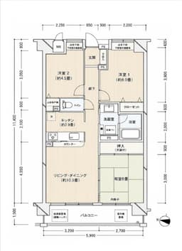 コスモ北野白梅町　4階　64.44㎡　3LDKの画像