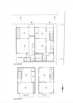 吉田下阿達町の中古木造2階建て住宅　2棟の家　の画像
