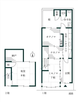 紫竹西南町の中古木造2階建て住宅　収益物件としてもの画像