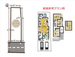 紫竹北大門町の建築条件付売土地 南向きの画像