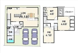 高野泉町の新築木造2階建住宅 高野川徒歩1分の画像
