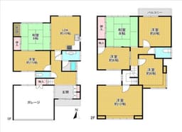 岡崎東天王町の中古木造2階建て住宅 贅沢な造りの和風建築 電動シャッター付車庫 最寄りバス停徒歩2分の画像