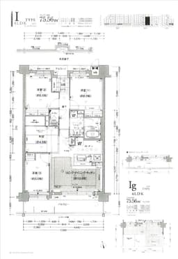プレサンスロジェ洛北 4階 南向きバルコニー 人気のマンション 71.53㎡ 4LDKの画像