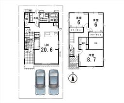 平野上柳町 南向きの建築条件付売土地の画像