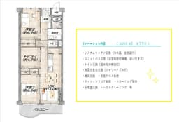 ハイツ白川 202年8月リノベーション完了予定 9階建て5階部分 3LDK 東向きバルコニー バルコニーから比叡山一望の画像