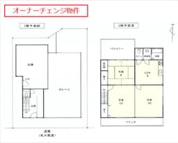 オーナーチェンジ物件 賃貸中 小山北大野町 北大路通り面し南向きの地に建つ中古鉄骨造2階建て店舗付住宅 の画像
