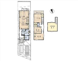 等持院西町の新築木造2階建て住宅 京福「等持院駅」徒歩2分の画像