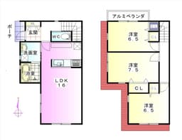 紫野南舟岡町の新築木造2階建て住宅 南西角地 エムジーショップまで徒歩1分の画像