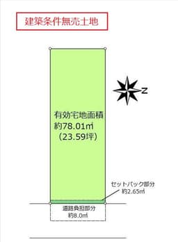 紫野下門前町 古家付建築条件無売土地 リフォーム・リノベーション物件としてもの画像