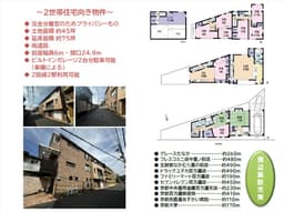 田中飛鳥井町 二世帯住宅向き 平成14年1月建築の中古鉄骨造3階建て住宅 6DK+4LDK+ロフト 駐車2台可能の画像