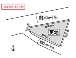 下鴨膳部町の建築条件付売土地 自由設計 角地 南向きの画像